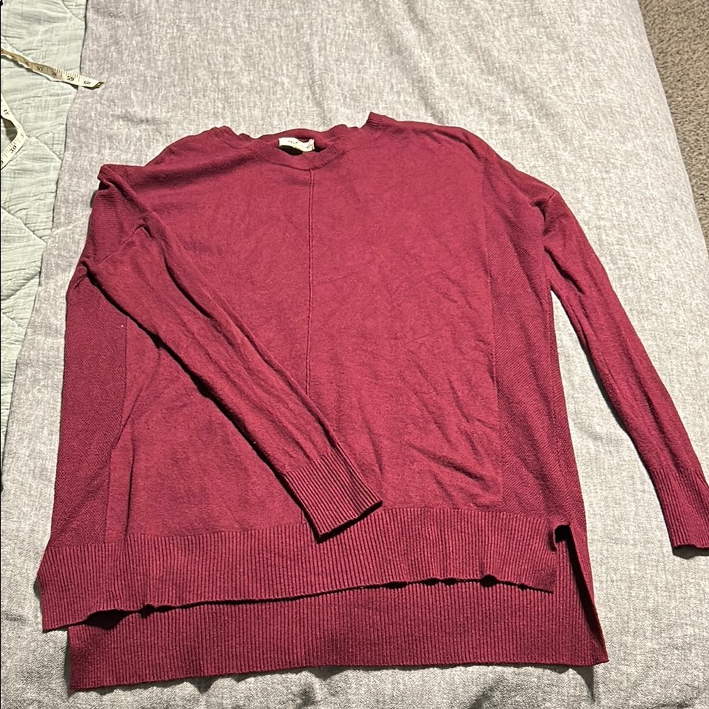 Burgundy Long Sleeve Sweater